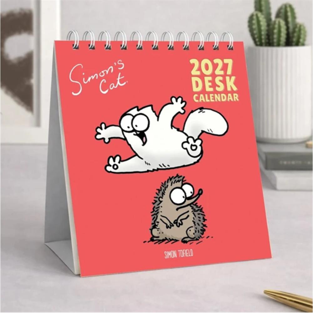 Simon's Cat 2027 Month To View Easel Desk Calendar - Image 4