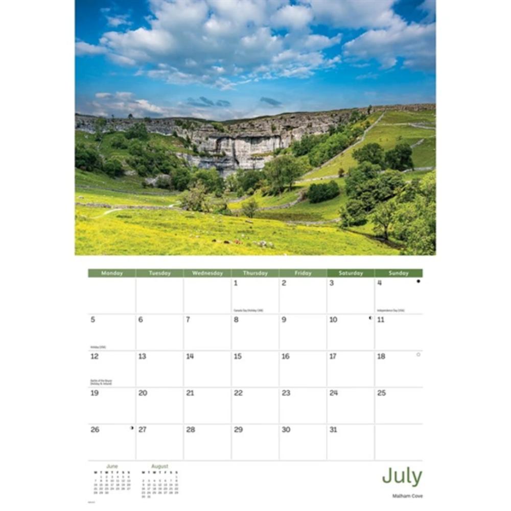 Yorkshire 2027 A4 Month to View Wall Calendar - Image 4