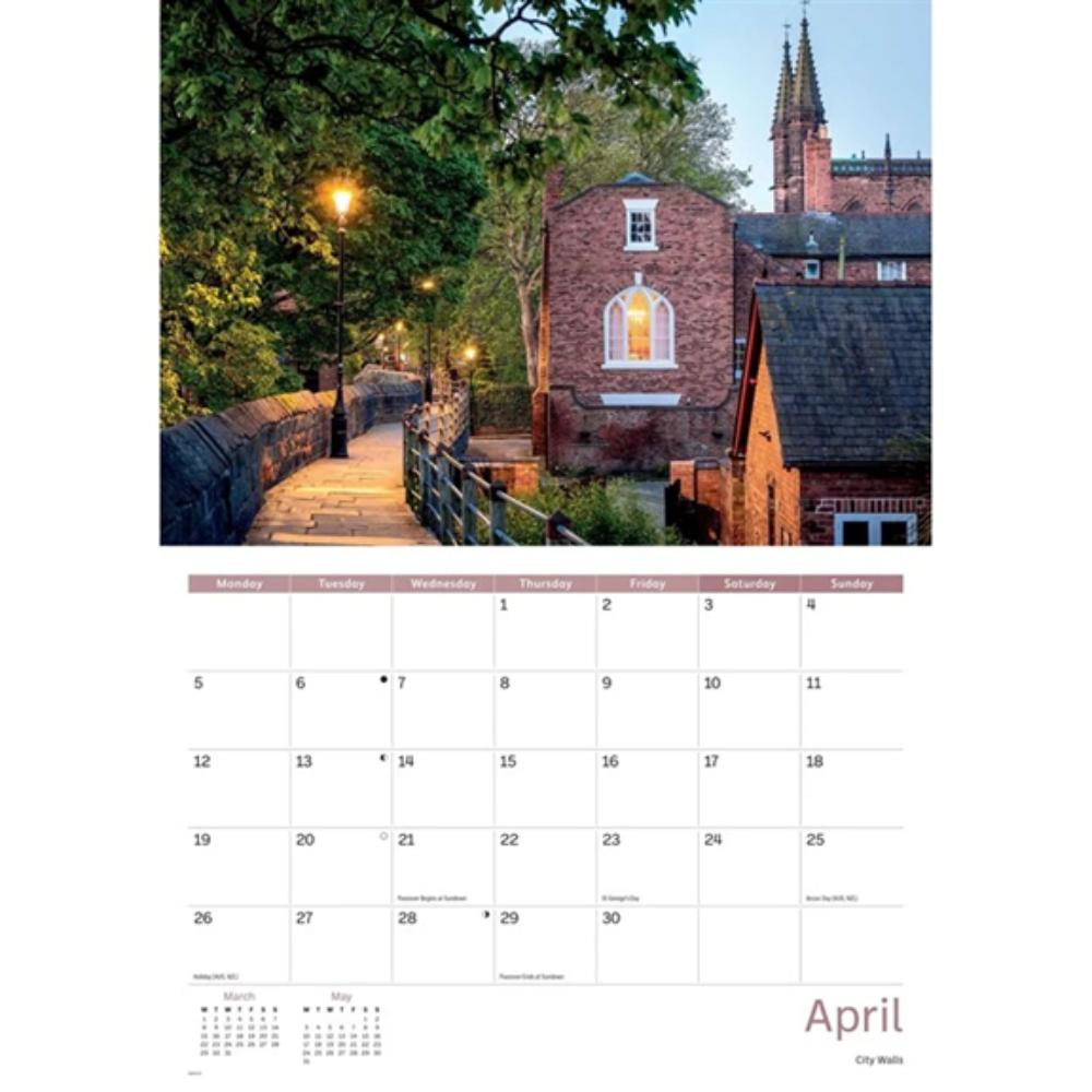 Chester 2027 A4 Month to View Wall Calendar - Image 4