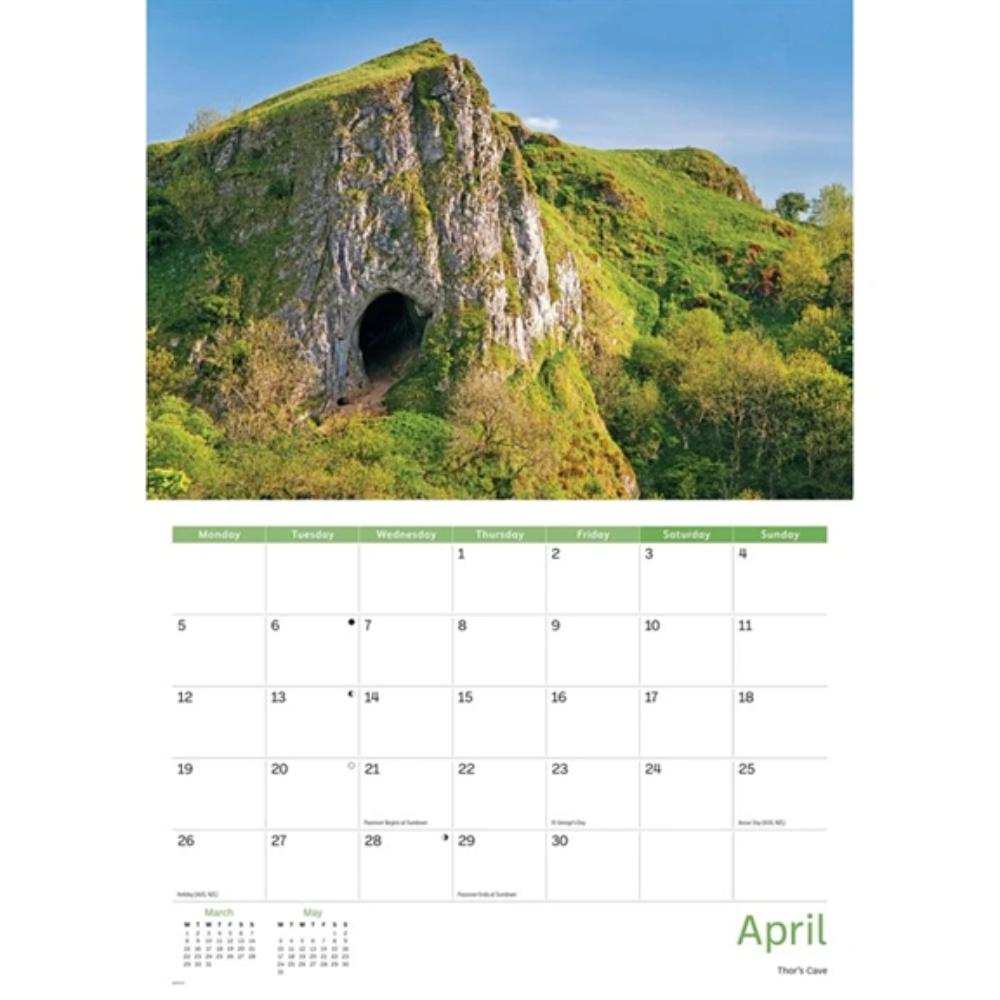 Staffordshire 2027 A4 Month to View Wall Calendar - Image 4