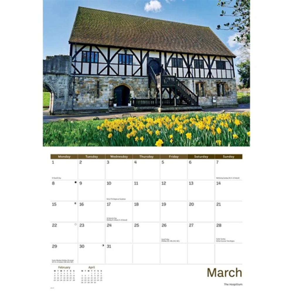 York 2027 A4 Month to View Wall Calendar - Image 4