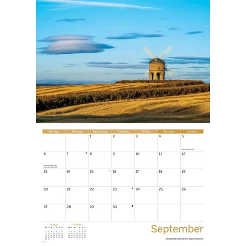 Heart Of England 2027 A4 Month to View Wall Calendar - Image 4