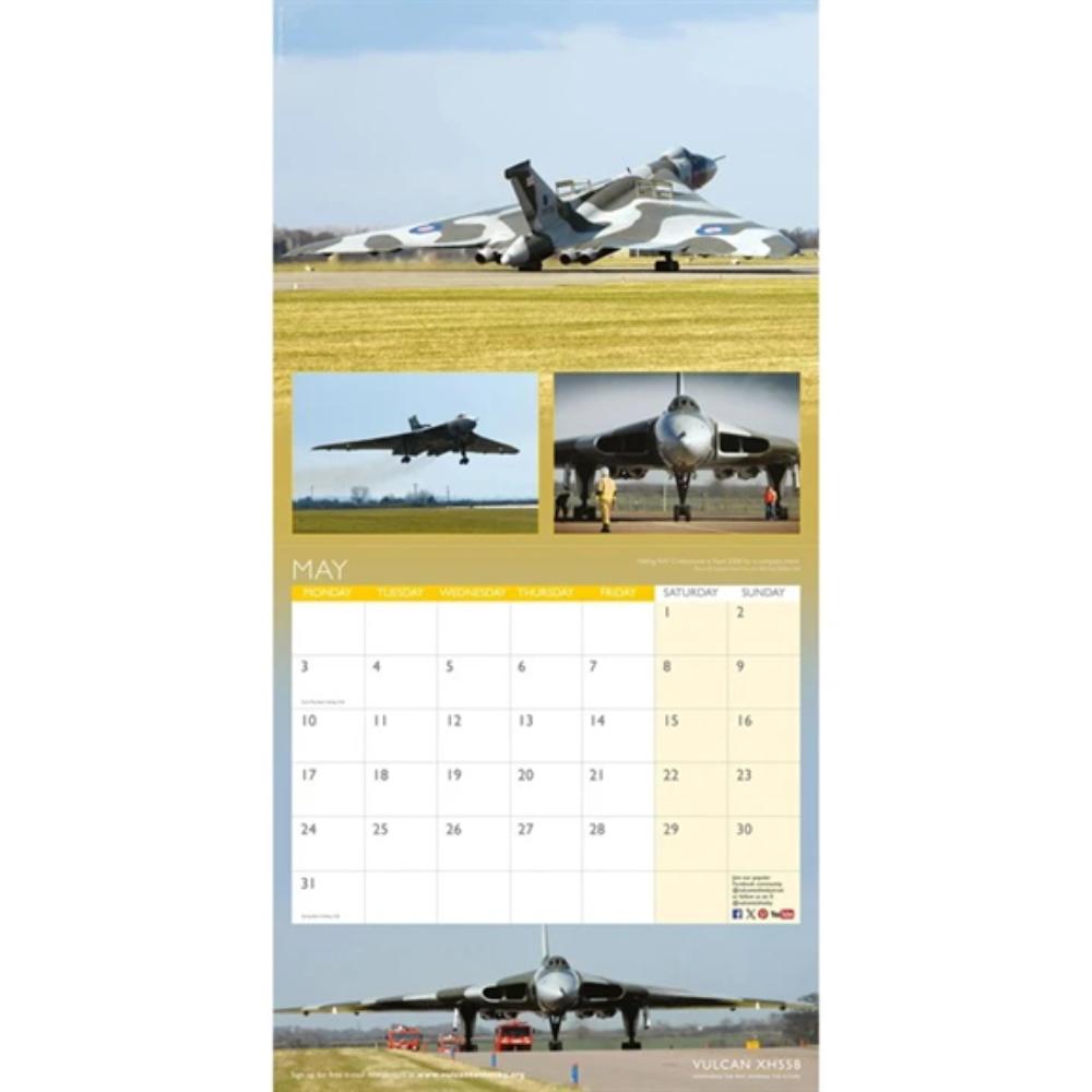 Vulcan XH558, The Spirit of Great Britain 2027 Large Month To View Wall Calendar - Image 4