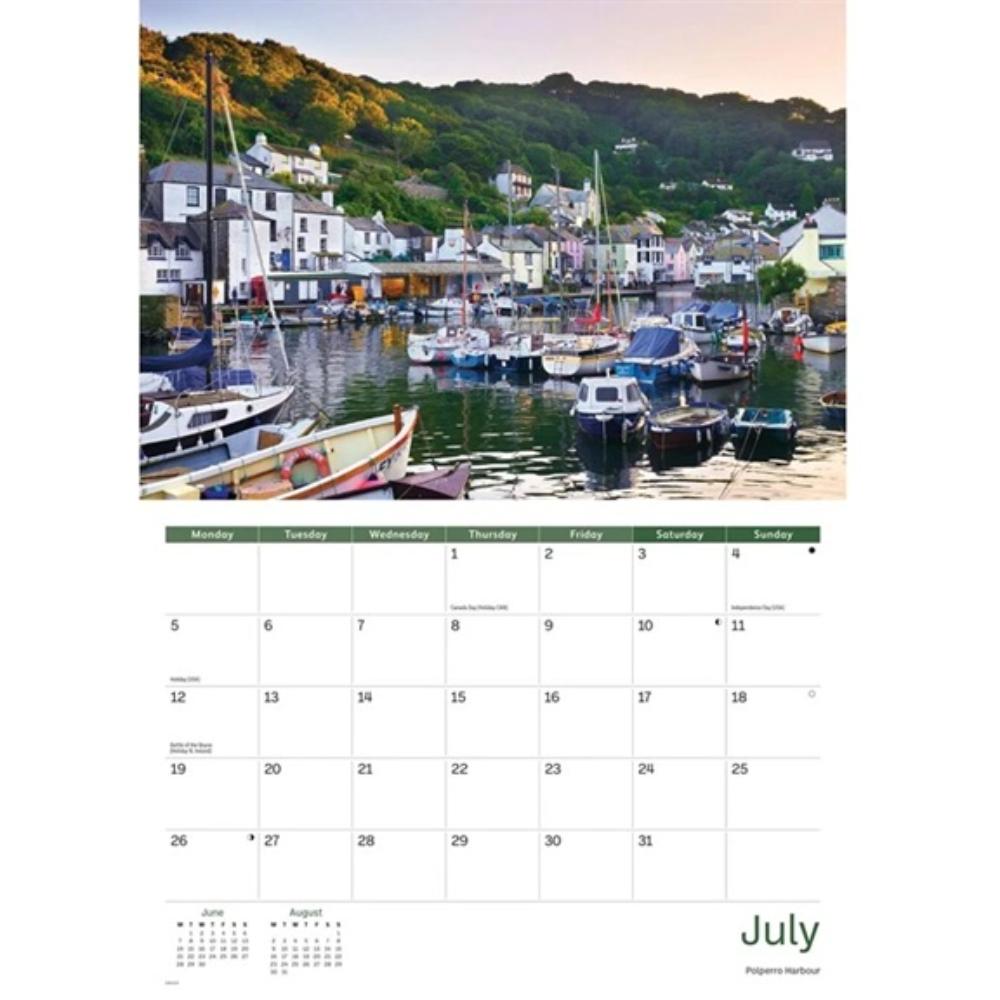 Cornwall Memories A4 2027 Month to View Wall Calendar - Image 5