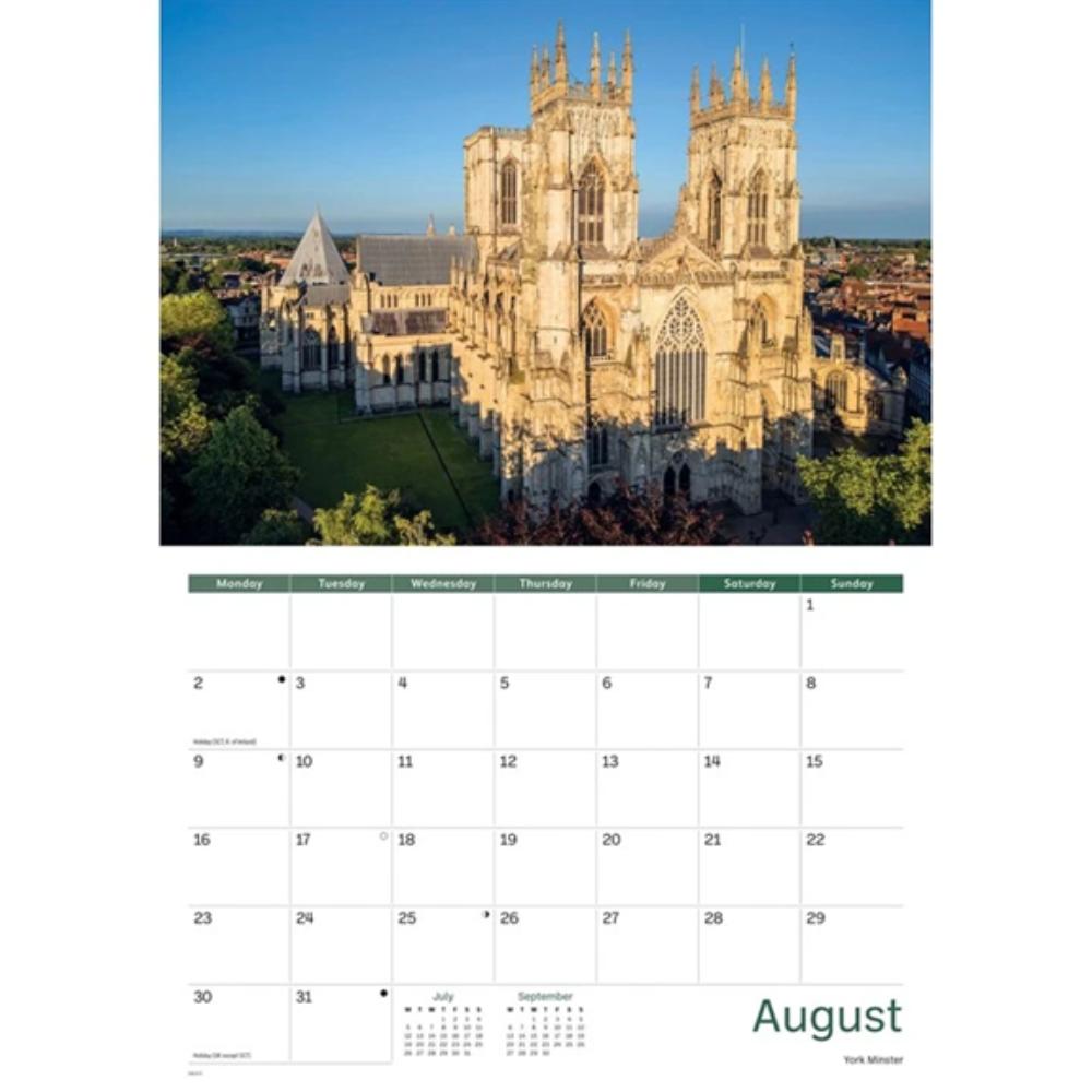 Yorkshire 2027 A4 Month to View Wall Calendar - Image 5