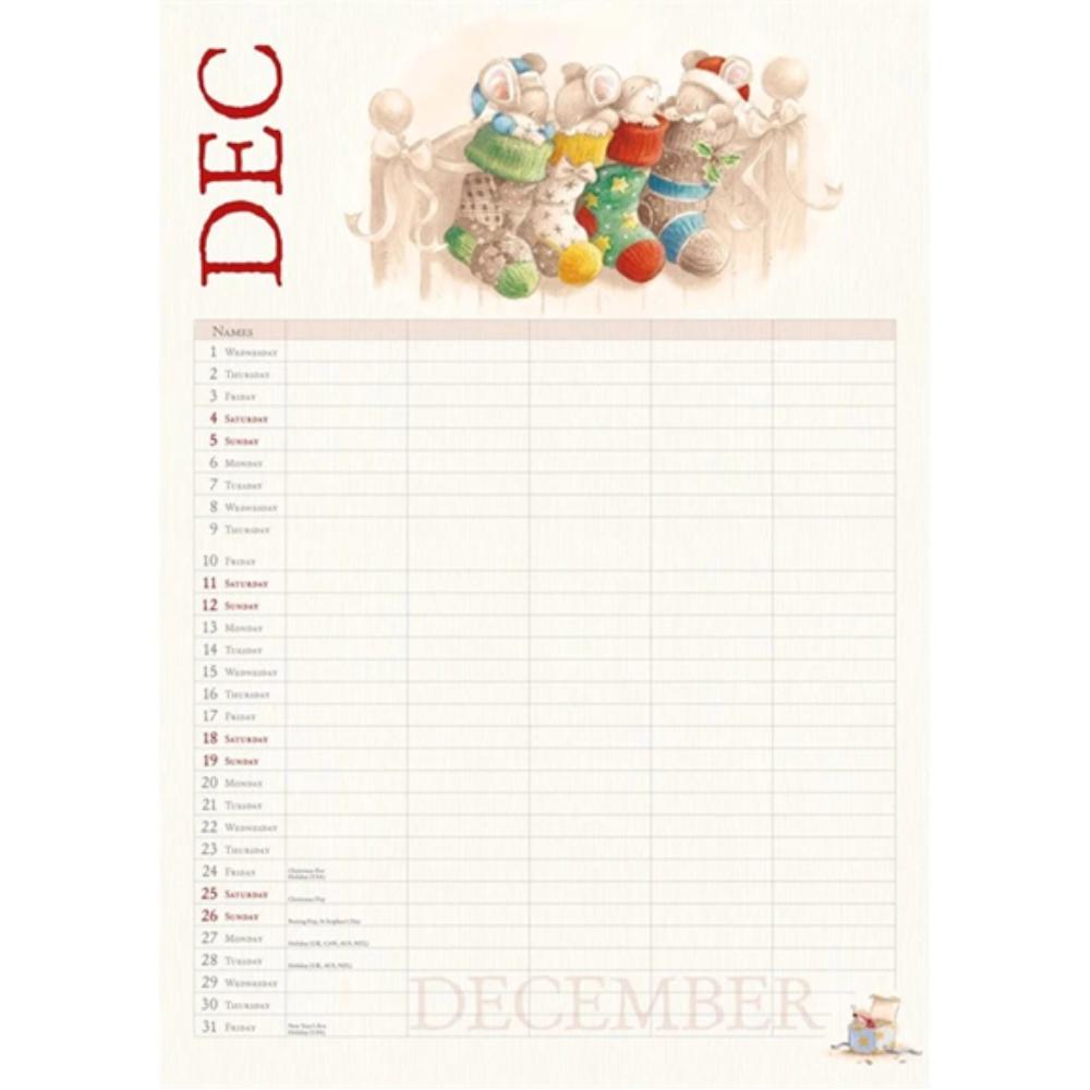 Country Companions 2027 A4 Month to View Wall Calendar - Image 5