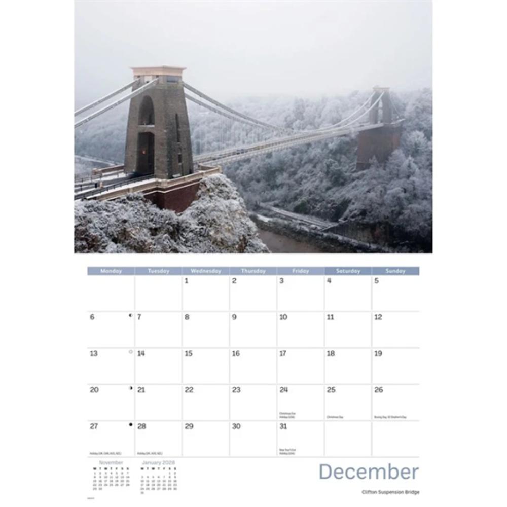 Bristol 2027 A4 Month to View Wall Calendar - Image 5