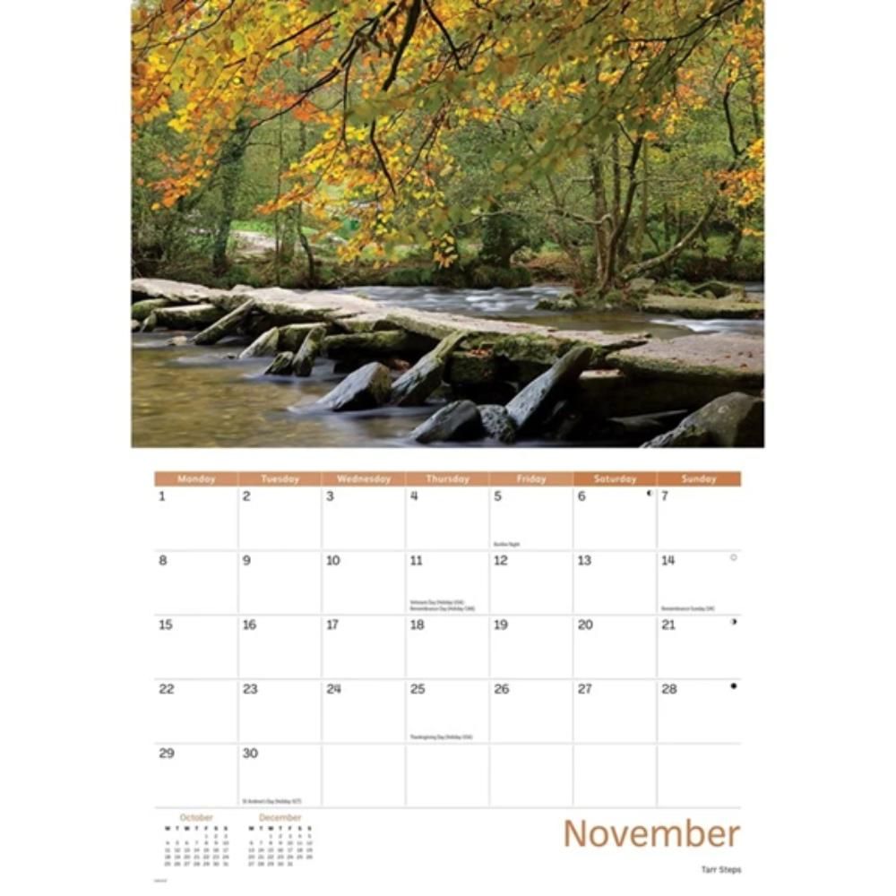 Exmoor 2027 A4 Month to View Wall Calendar - Image 5