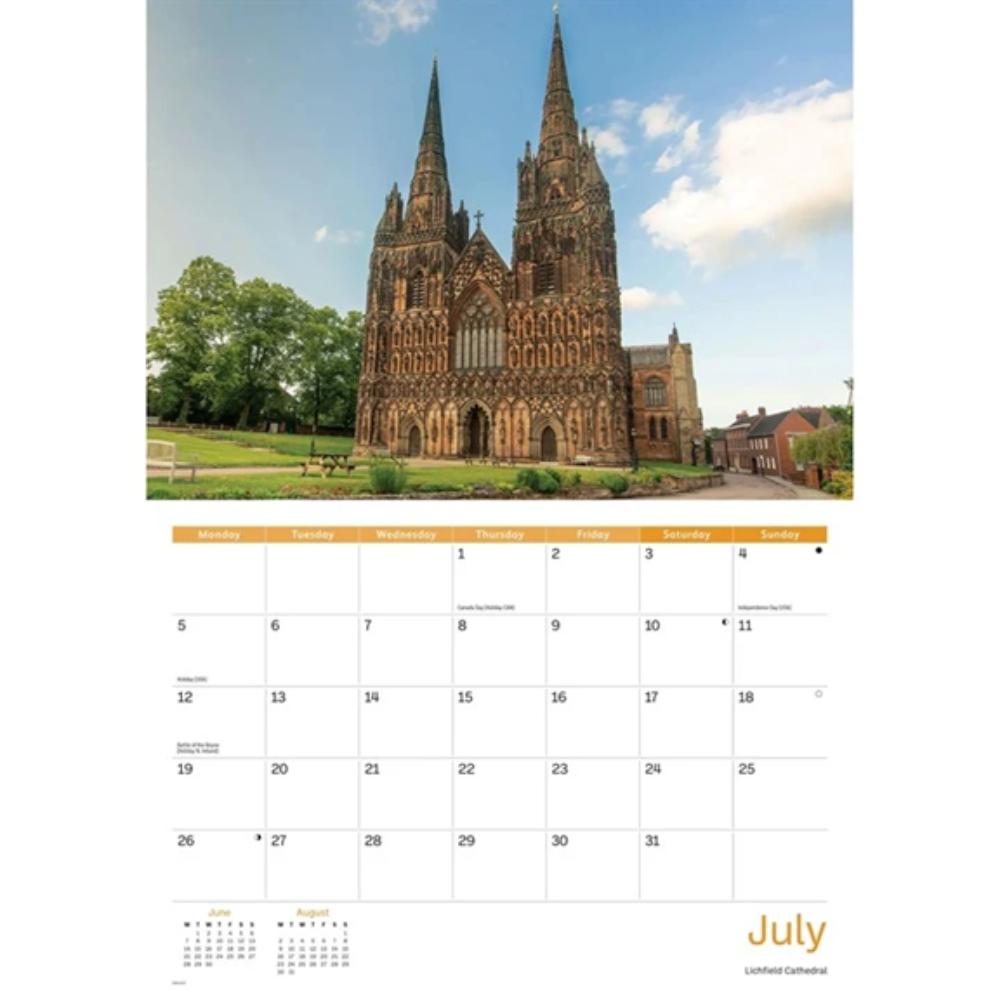 Staffordshire 2027 A4 Month to View Wall Calendar - Image 5