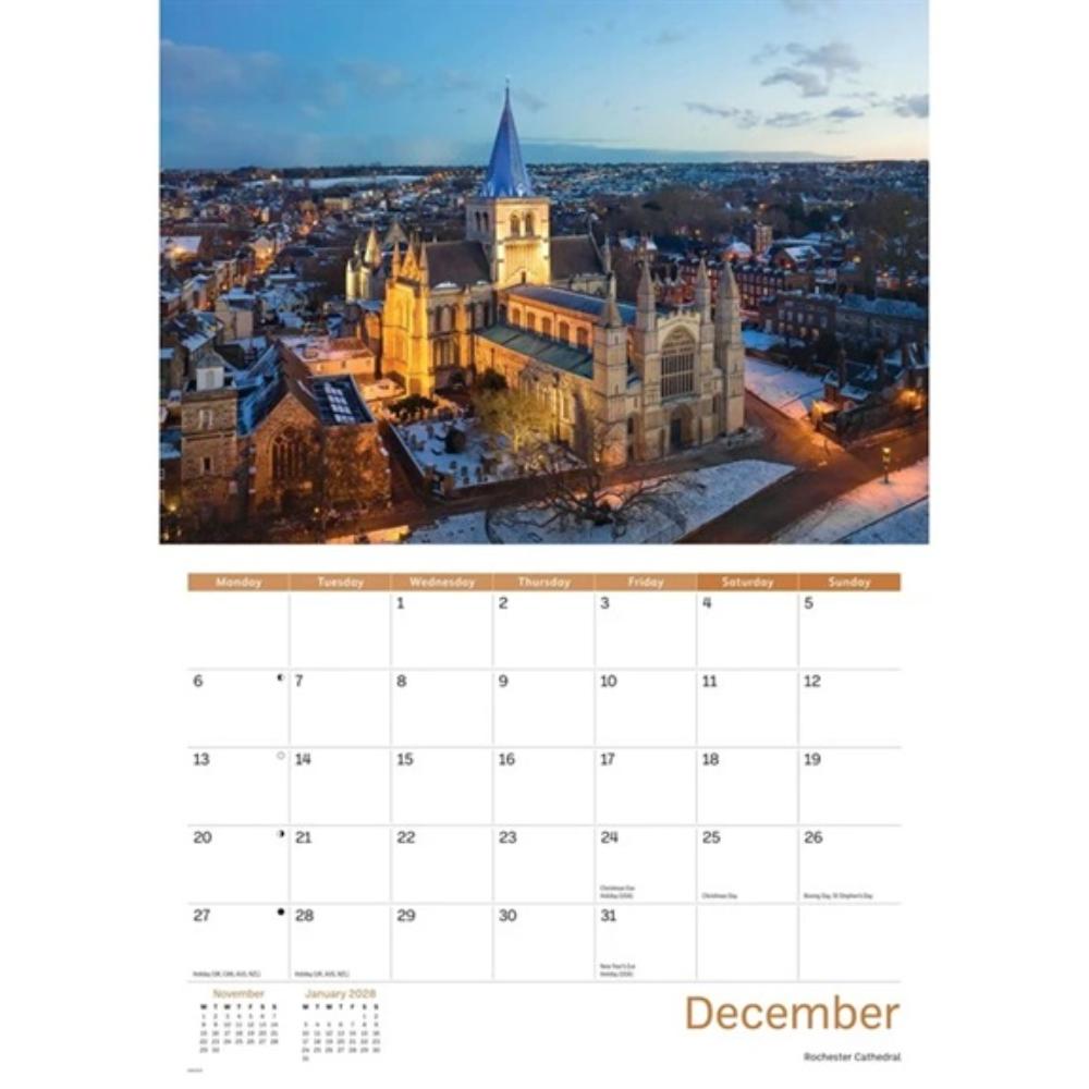 Kent 2027 A4 Month to View Wall Calendar - Image 5
