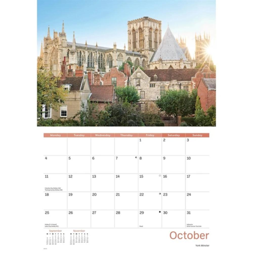 York 2027 A4 Month to View Wall Calendar - Image 5