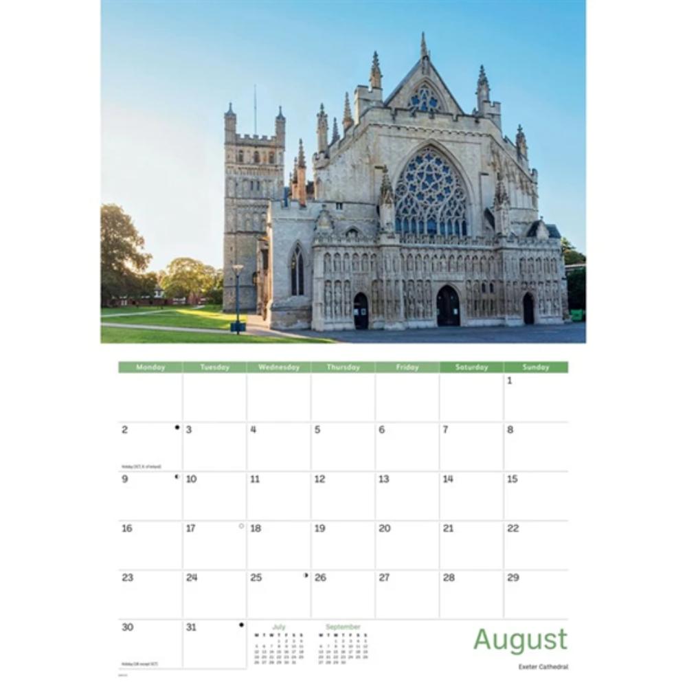 Exeter 2027 A4 Month to View Wall Calendar - Image 5