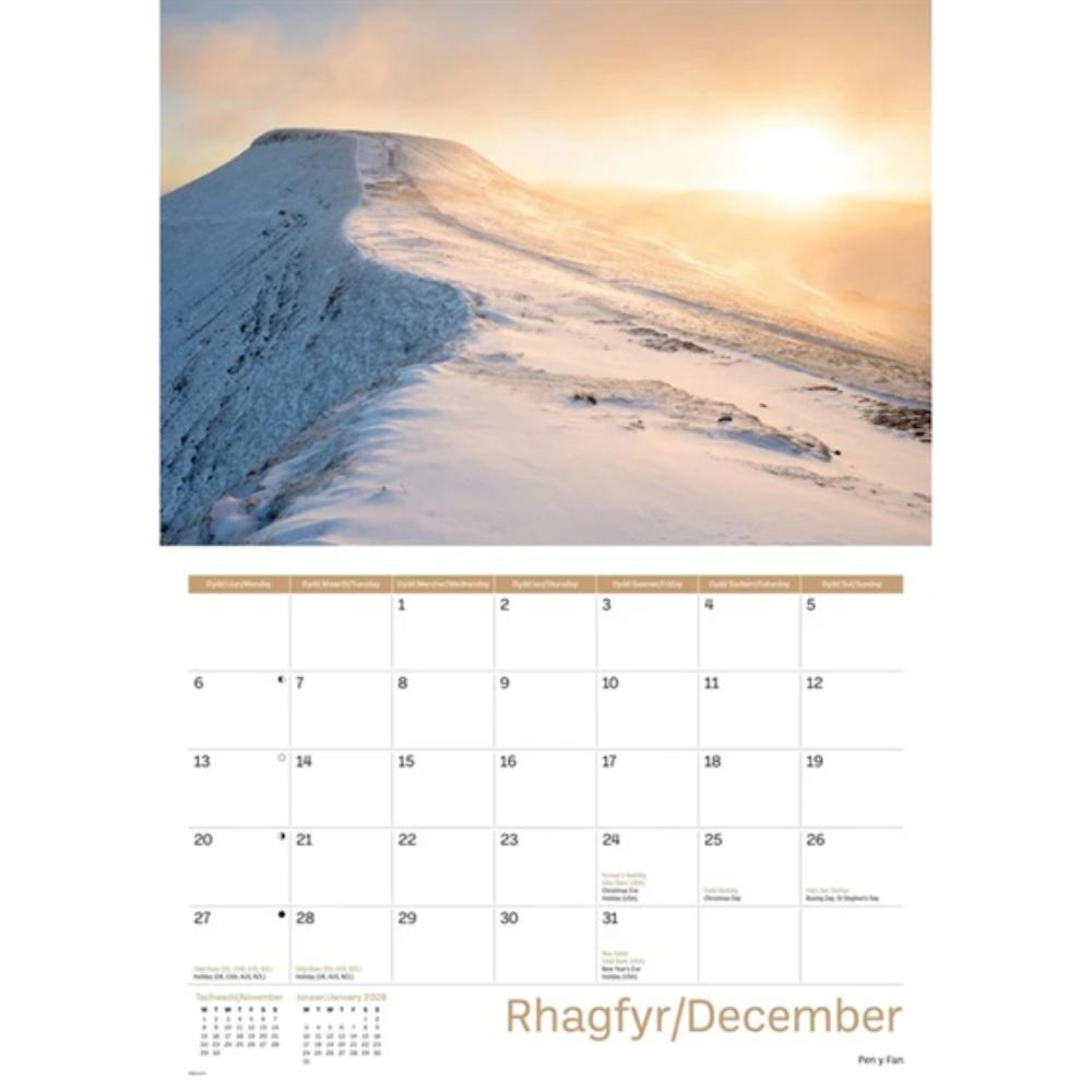 Brecon Beacons 2027 A4 Month to View Wall Calendar - Image 5