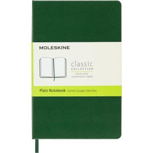 Moleskine Classic Plain Notebook Hardcover Pocket Myrtle Green