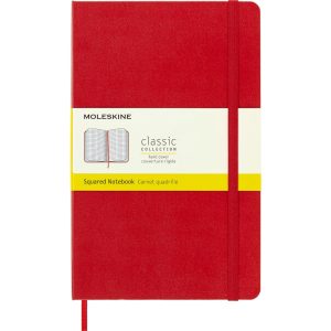Moleskine Classic Squared Notebook Hardcover Large Scarlet Red