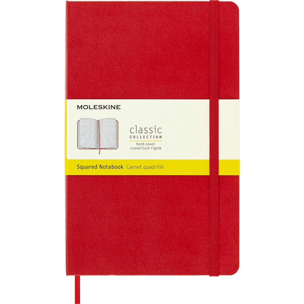 Moleskine Classic Squared Notebook Hardcover Large Scarlet Red