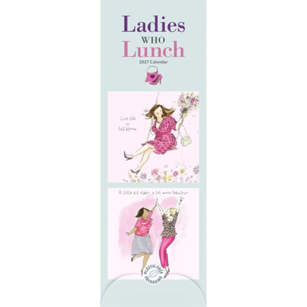 Ladies Who Lunch 2027 Slim Month To View Wall Calendar