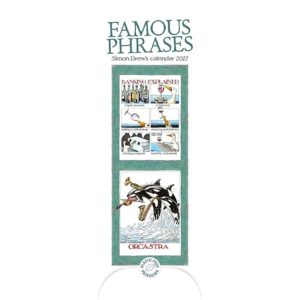 Simon Drew's Famous Phrases Slim Calendar 2027