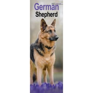 German Shepherd Slim Calendar 2027