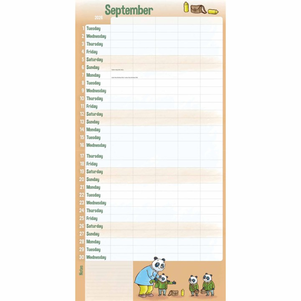 Otter House 2026 Mum's Family School Term Large Month To View Family Planner - Image 3