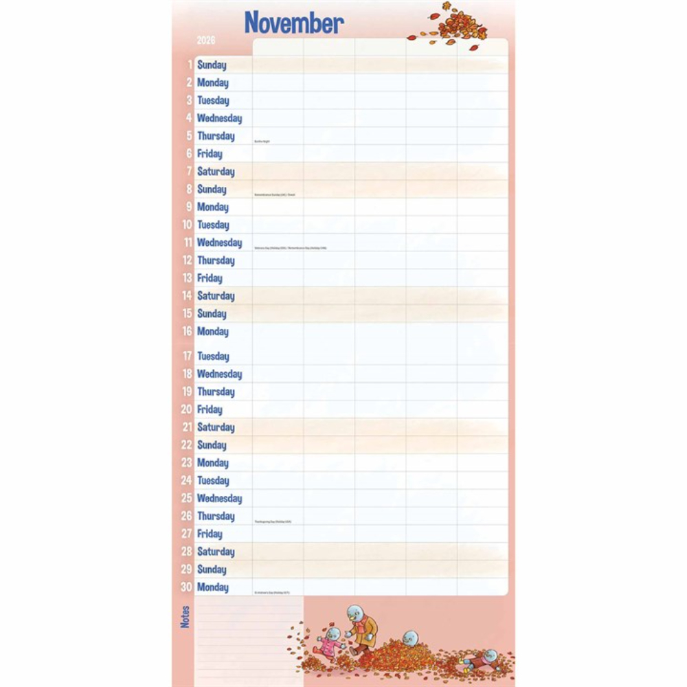 Otter House 2026 Mum's Family School Term Large Month To View Family Planner - Image 4