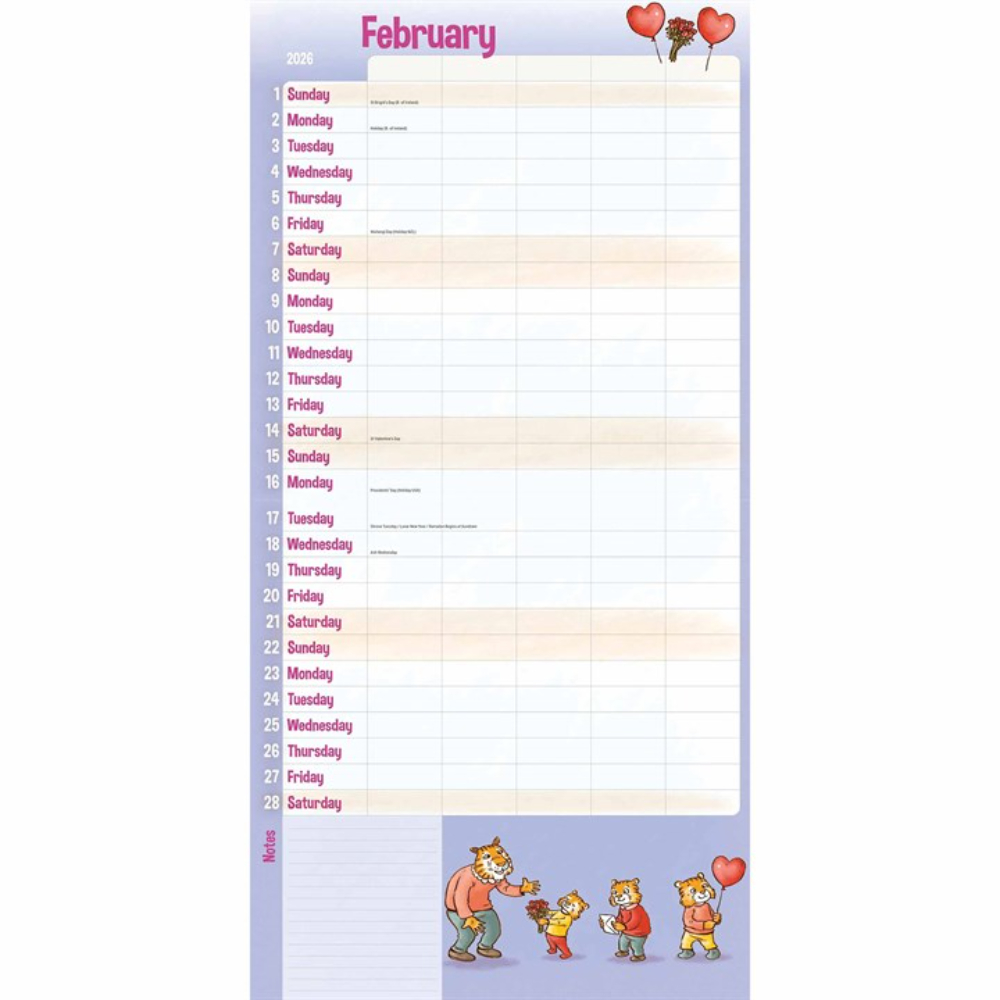 Otter House 2026 Mum's Family School Term Large Month To View Family Planner - Image 2