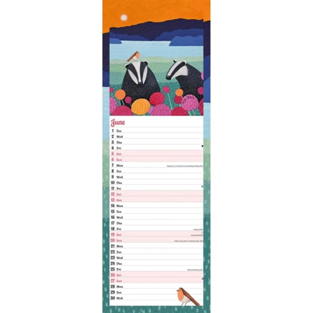 Ailsa Black, By The Sea 2027 Slim Month To View Wall Calendar - Image 4