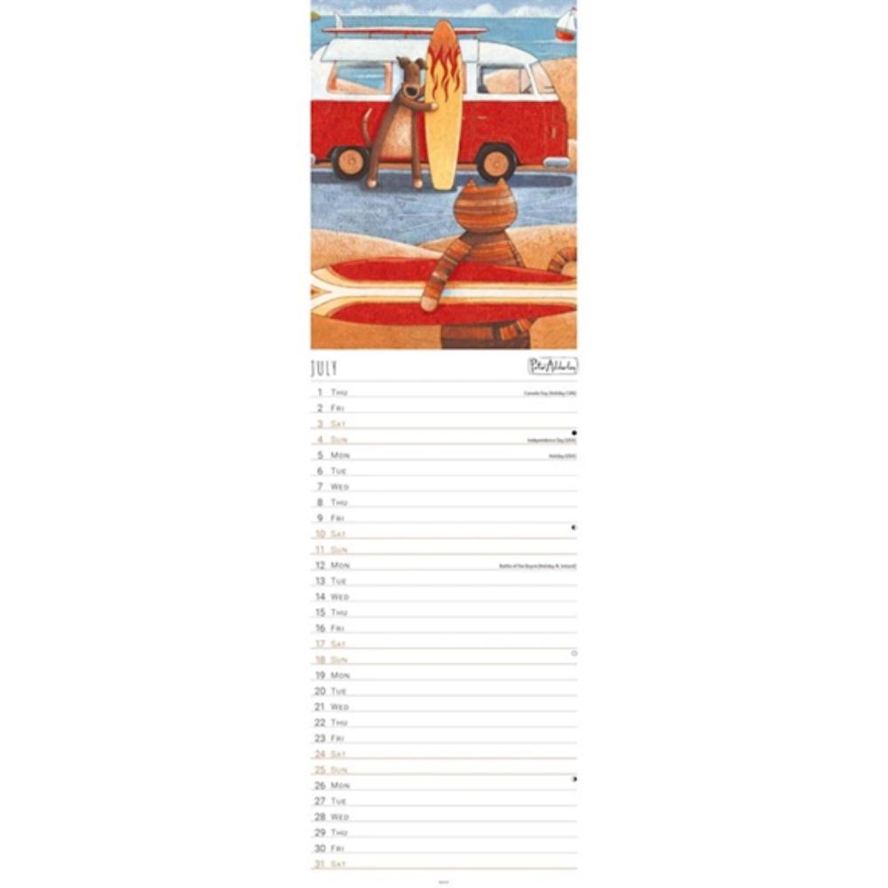 Peter Adderley 2027 Slim Month To View Wall Calendar - Image 4
