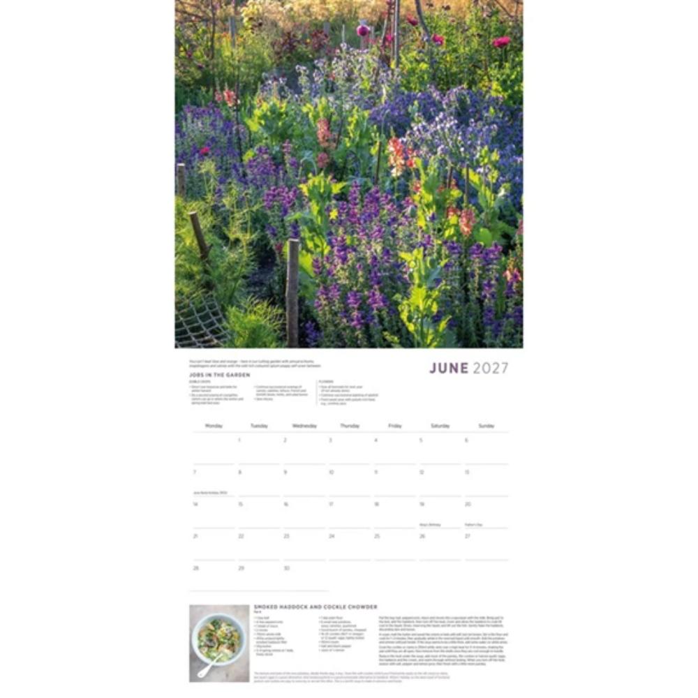 Sarah Raven, Garden And Cookery 2027 Large Month To View Wall Calendar - Image 5