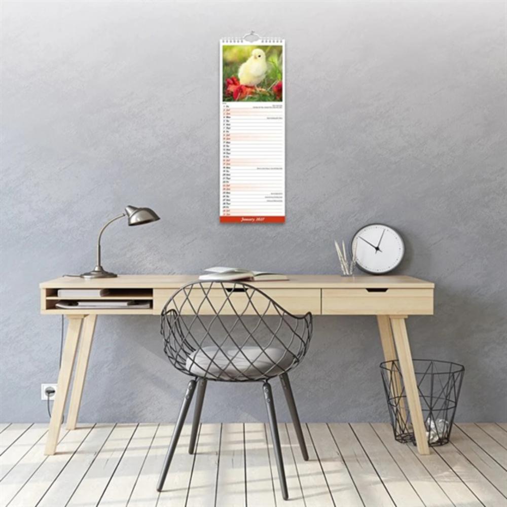Chickens 2027 Slim Month To View Wall Calendar - Image 6