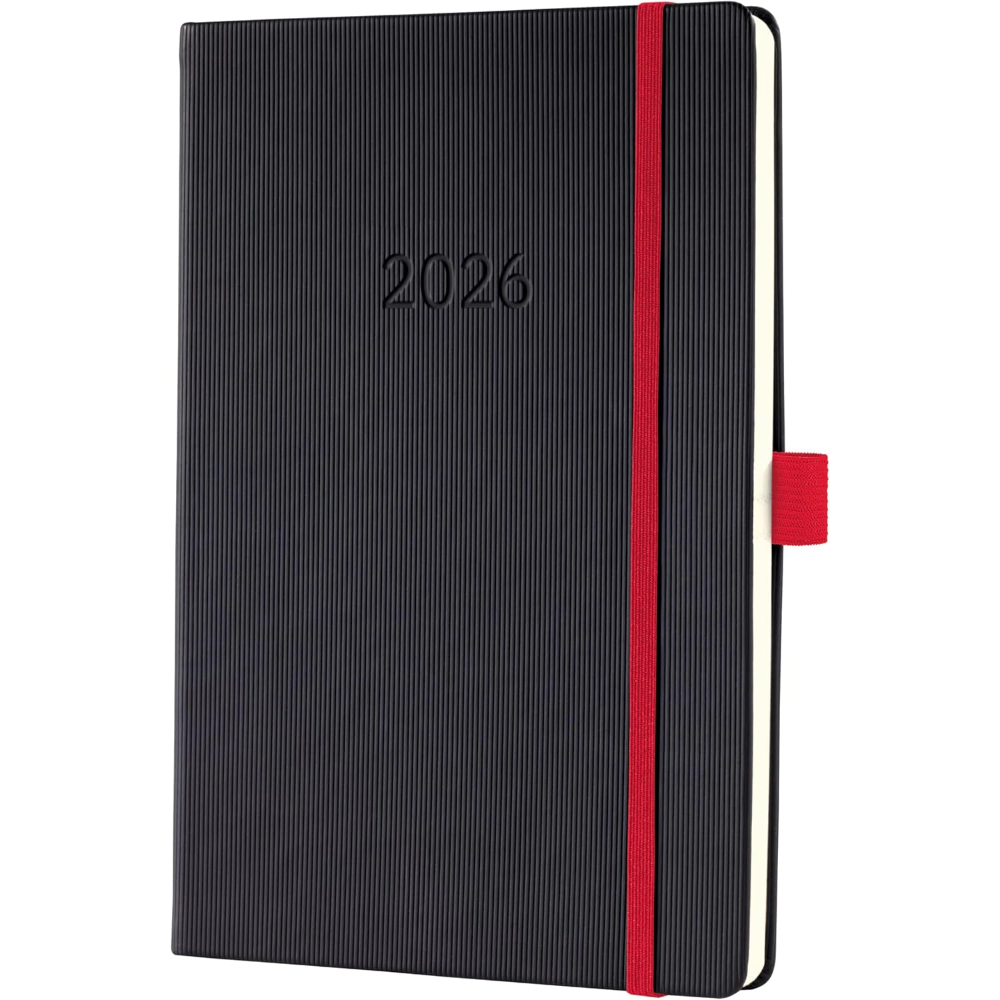 Sigel 2026 Conceptum Weekly Planner A5 Hardcover Black/Red - Image 7