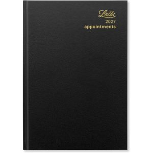 Letts of London Standard A5 day to a page 2027 diary black