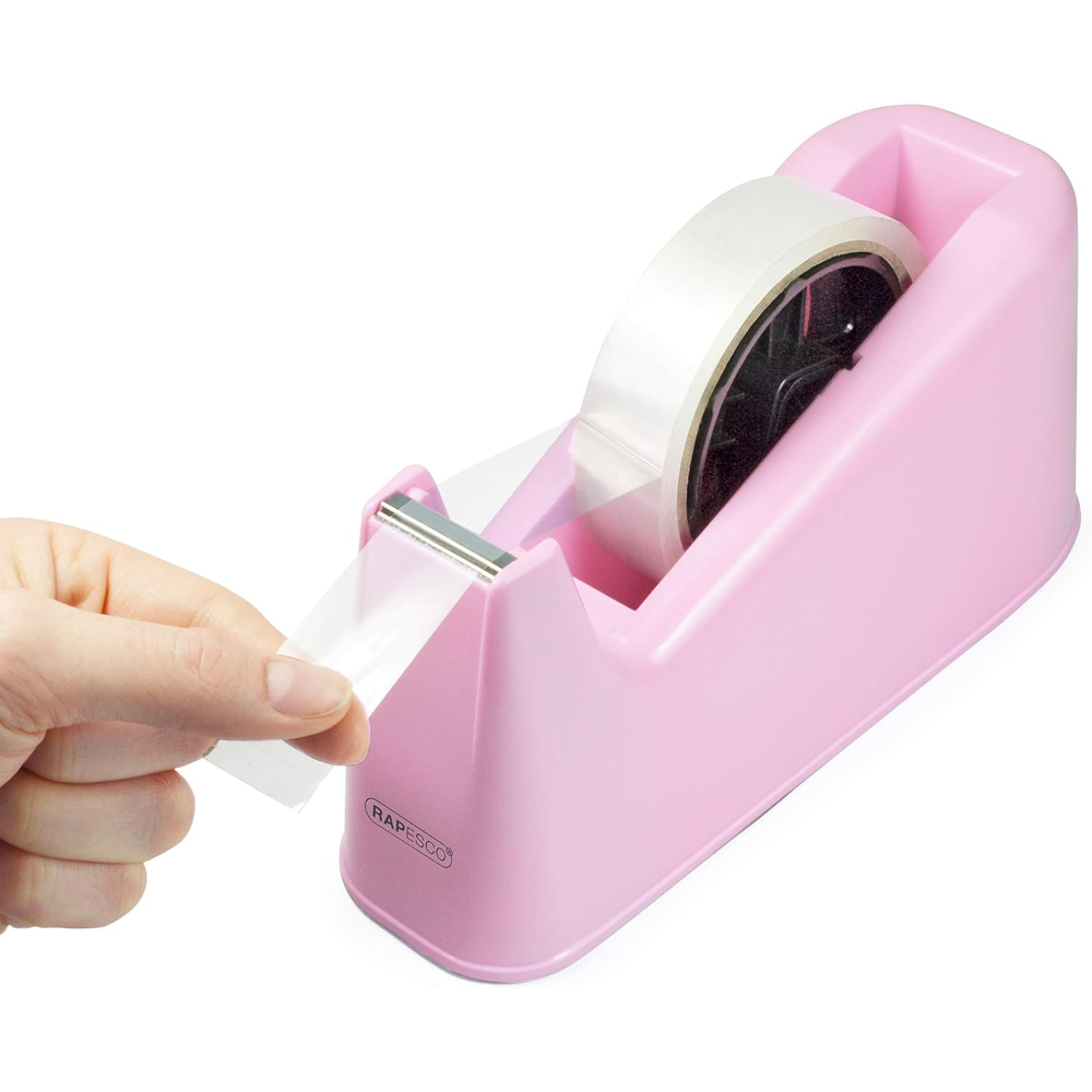 Rapesco 1619 300 Tape Pink Dispenser Includes 4 Tape Rolls - Image 5