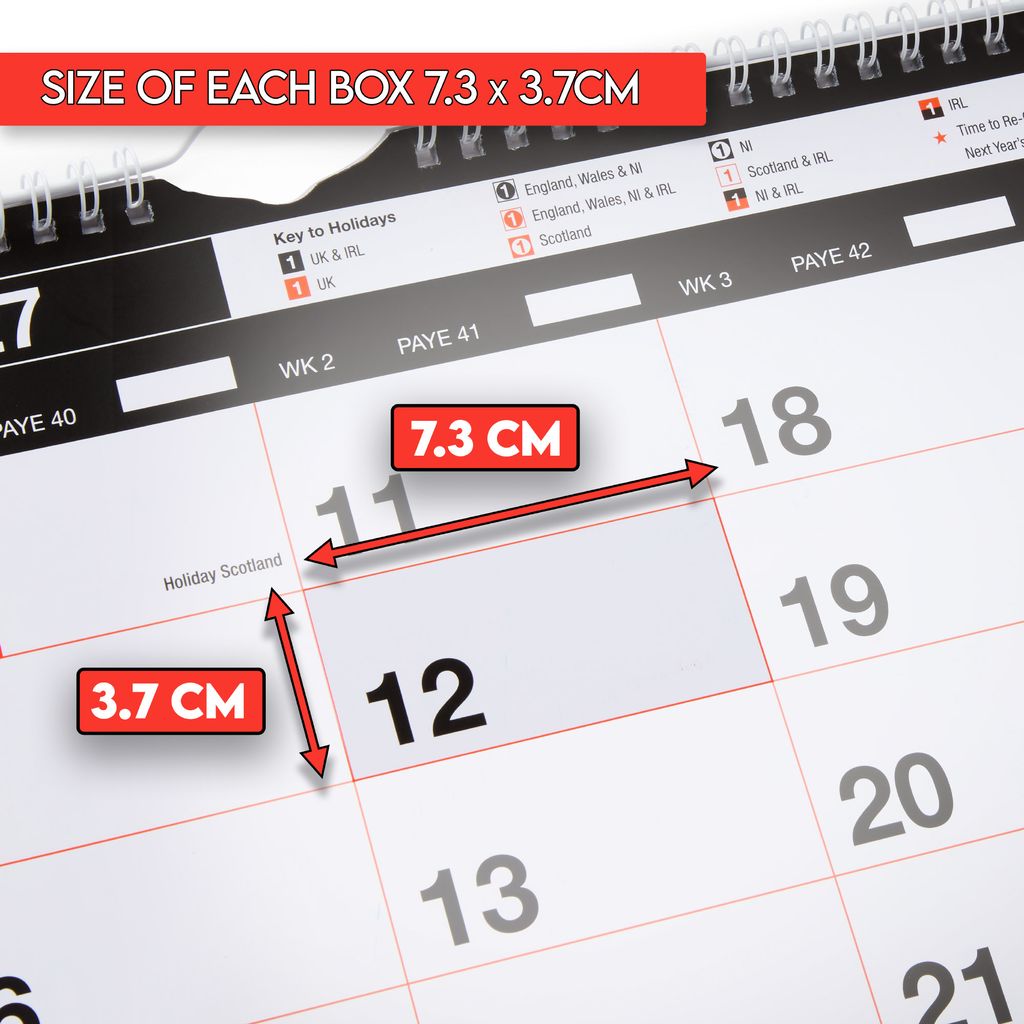 Morgan's Direct 2027 Monthly Planner Organiser Wall Calendar - Image 7