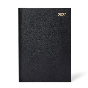 A5 Day a Page Diary Hard Back Assorted Colour Early Edition 2027