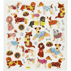 Creativ Glitter Dogs Animal Sticker Sheet