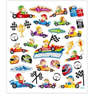 Creativ Monkey Racing Sticker Sheet