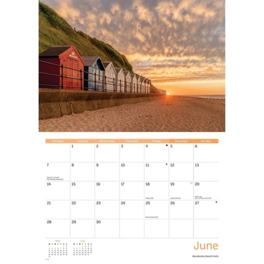 Norfolk Coast 2027 A4 Month to View Wall Calendar - Image 4
