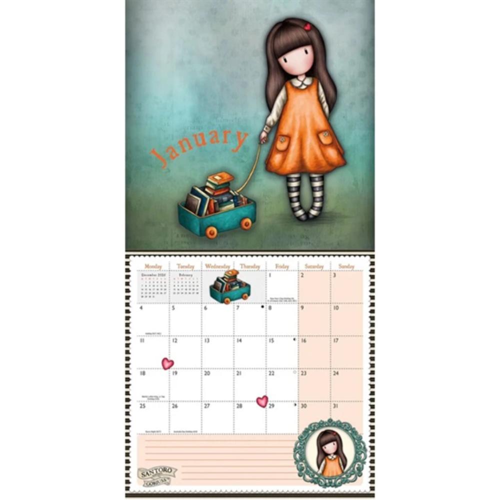 Gorjuss 2027 Large Month To View Wall Calendar - Image 3