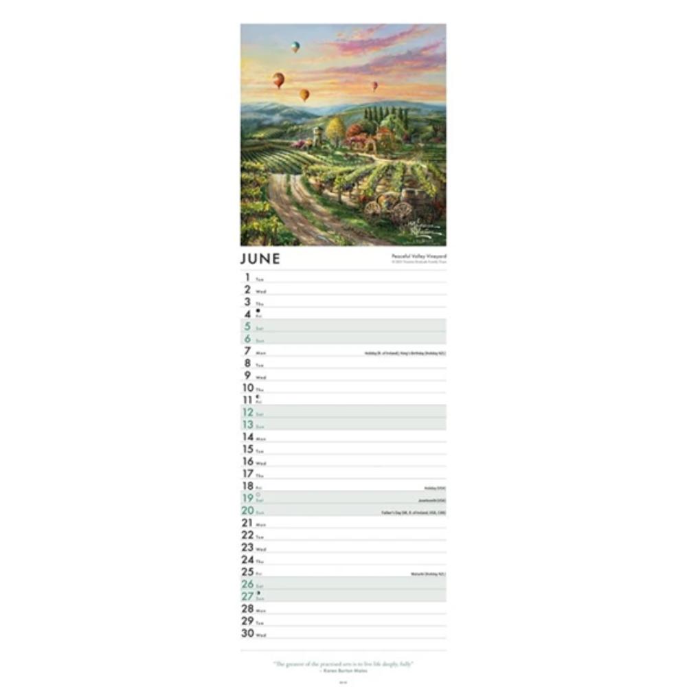 Kinkade, Studios 2027 Slim Month To View Wall Calendar - Image 5