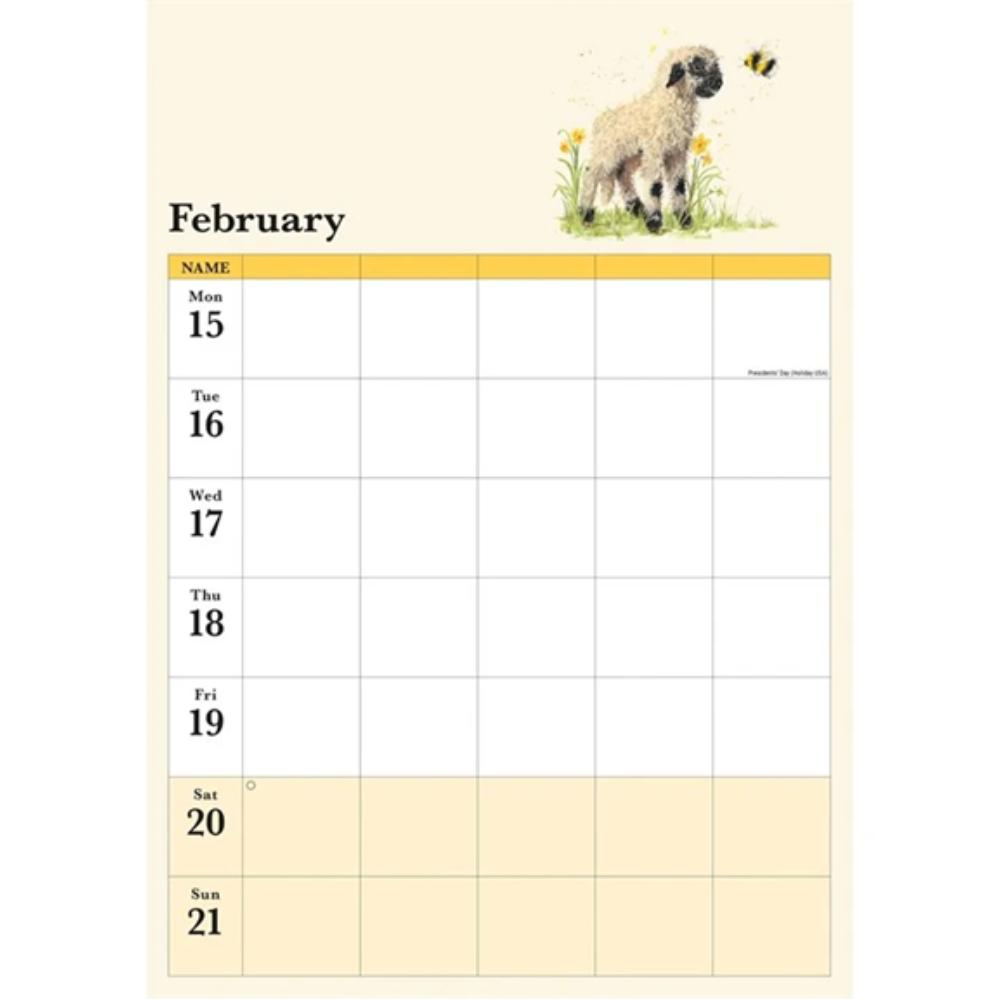Bree Merryn 2027 A3 Family Planner Week To View Wall Calendar - Image 5