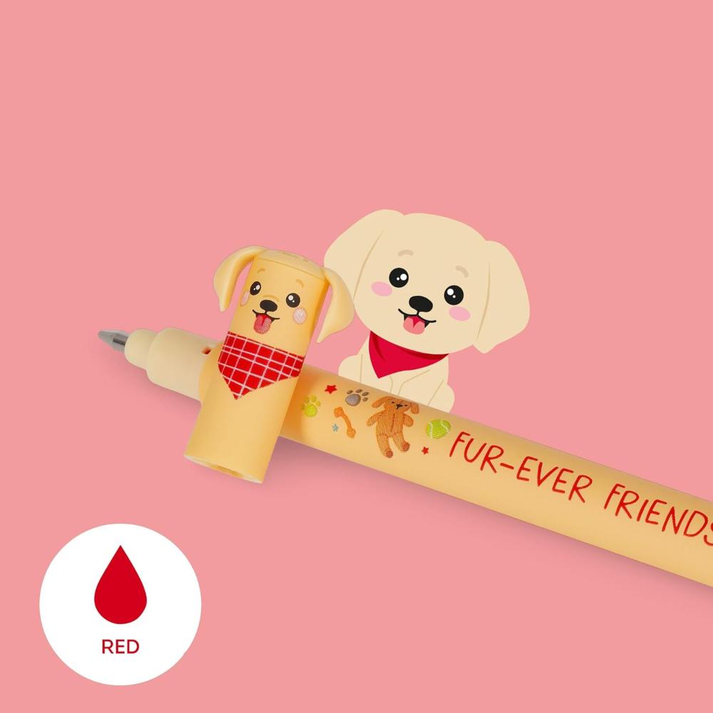 Legami Erasable Gel Pens Fur-ever Friends - Woof - Set of 3 - Image 4