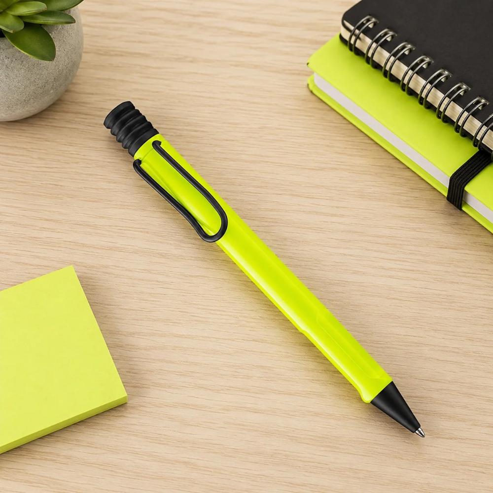 LAMY Safari Neon Yellow Ballpoint Pen - Medium
