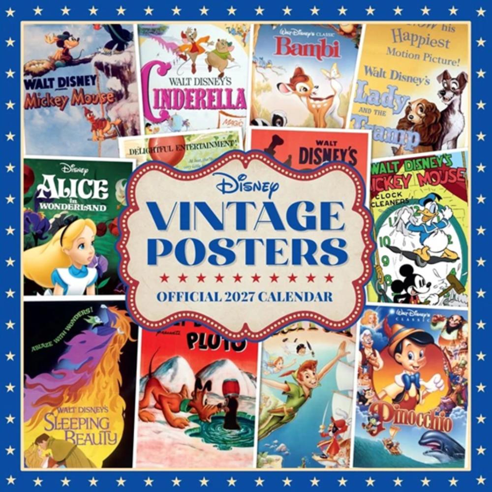 Disney, Vintage Posters Calendar 2027