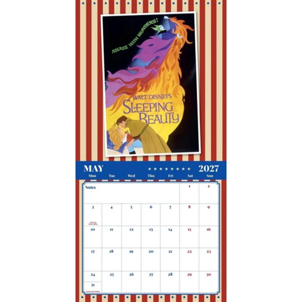 Disney, Vintage Posters 2027 Large Month To View Wall Calendar - Image 3