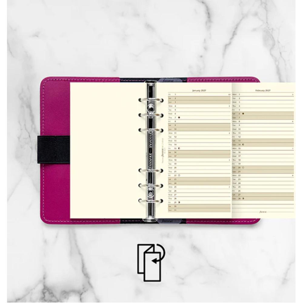 Filofax 2027 Personal Vertical Year Planner Cotton Cream Diary Refill 68408 - Image 4