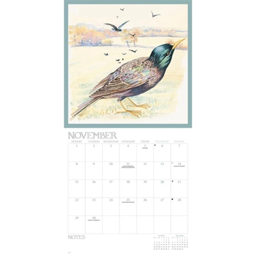 Edith Holden, A Country Diary 2027 Large Month To View Wall Calendar - Image 4