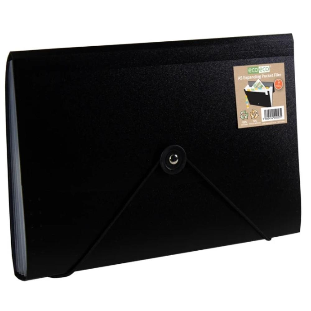 A5 50% Recycled 7 Pocket Expanding File eco053