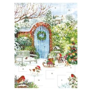 Tracks Traditional Christmas Advent Calendar Christmas Garden Envelope NO CHOCS/TREATS
