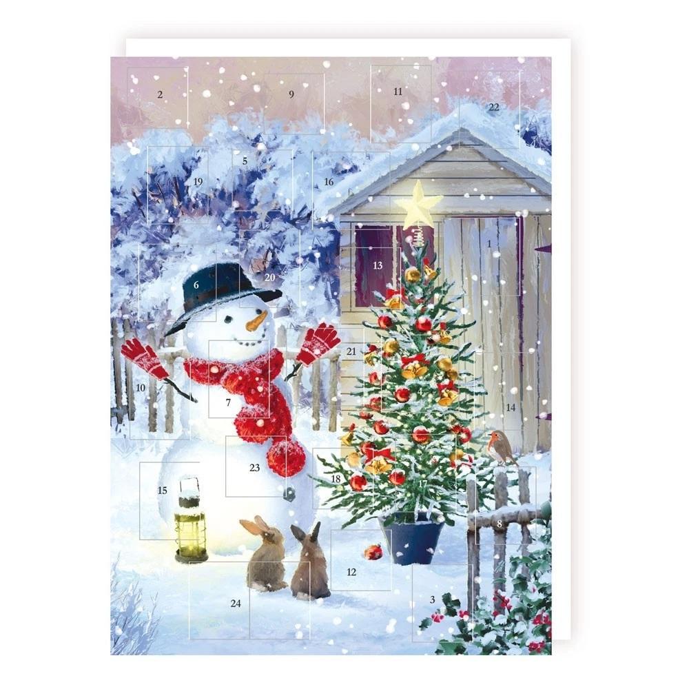 Tracks Traditional Advent Calendar Snowman and Hares NO CHOCS/TREATS